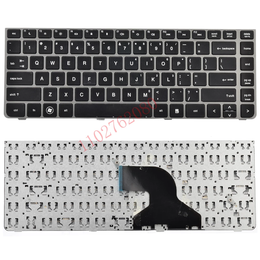 Teclado de ordenador portátil con diseño estadounidense para HP ProBook 4330s 4430s 4431s 4435s 4436s sin retroiluminación 646365-B31