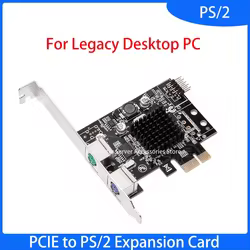 Tarjeta de expansión PCIe a PS/2 para teclado y ratón