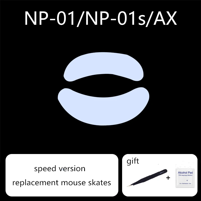 Patines de ratón Ultraglide para VAXEE, NP-01, AX, NP-01S, Control inalámbrico de velocidad, versión ICE, ARC, PTFE, deslizamientos, 1 Juego - imagen 2