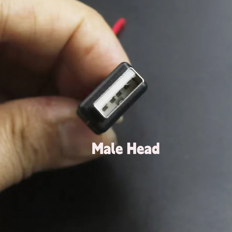 Cabeza USB macho y hembra a cable Terminal de XH2.54-2P toma de corriente de 2 núcleos accesorios DIY para cable Terminal PH2.0 - imagen 5