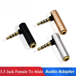 Adaptador Jack 3,5mm Hembra a Macho Estéreo En Ángulo
