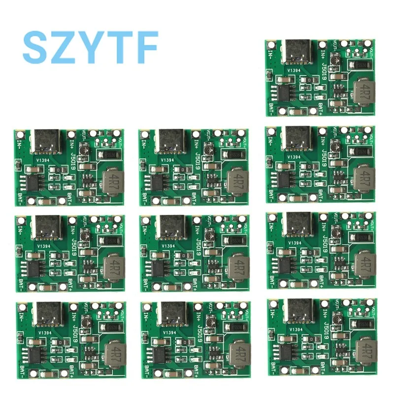 Módulo de batería 18650 de 1-50 piezas: 3,7 V/4,2 V, compatible con 5 V a 9 V, carga, refuerzo, descarga, salida ajustable de 2 A - imagen 2