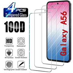 Para Samsung Galaxy A56 5G 2/4PCS Protector de pantalla HD de vidrio templado 9H