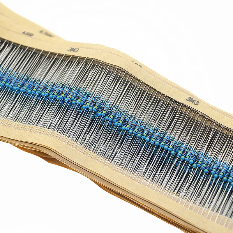 2500 piezas 50 valores 1% 1/4W 0,25W Kit de surtido de resistencias de película metálica 1Ω ~ 10MΩ paquete de rango - imagen 5