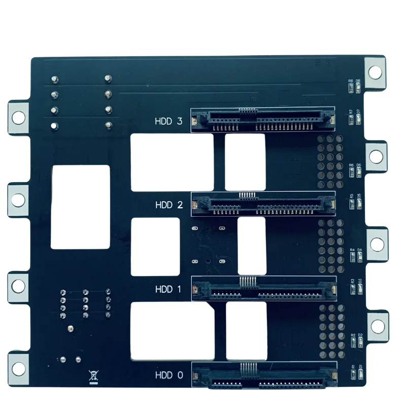 Preventa NAS Backplane SFF-8643 a SAS SATA3.5 pulgadas disco duro miniSAS 4 discos discos duros tarjeta de expansión SFF 8643 a 4X SAS/SATA - imagen 3