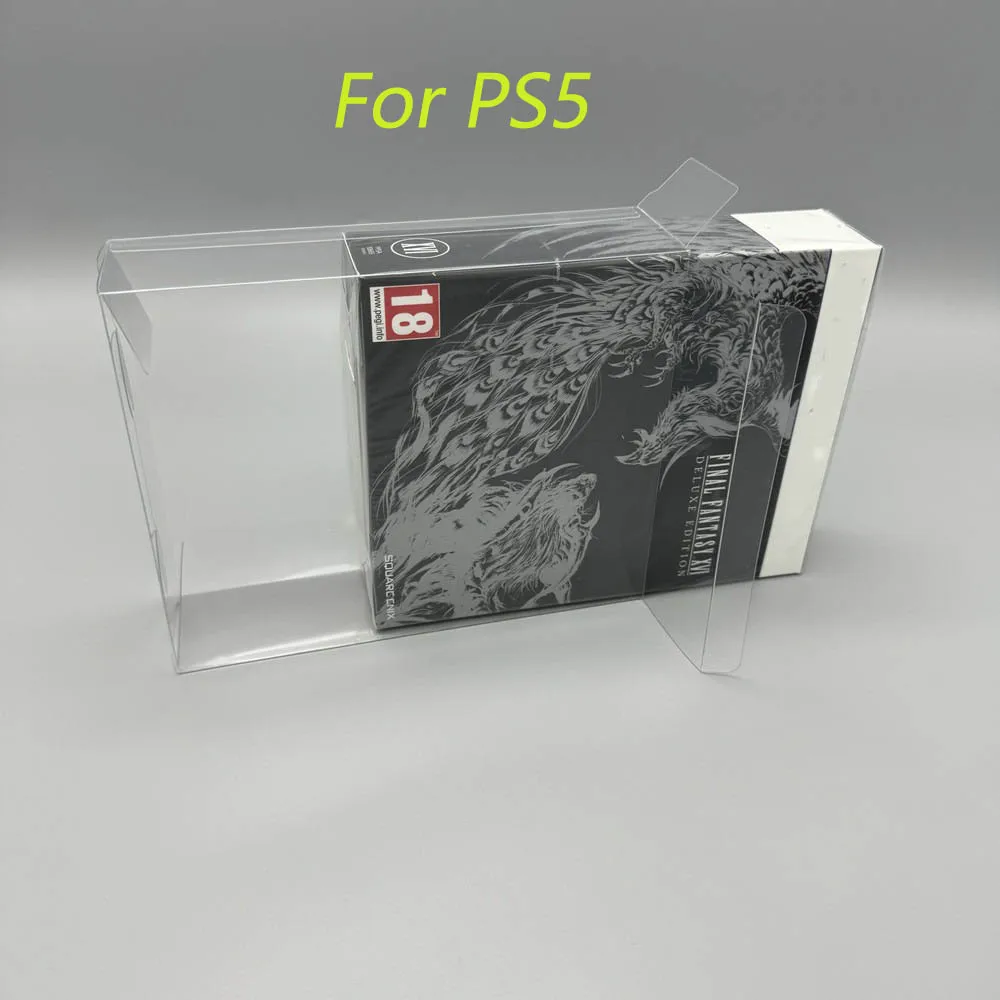 Caja de protección para PS5 para Final Fantasy 16, edición europea, caja de hierro, caja de exhibición de juegos limitada, caja transparente de almacenamiento de colección