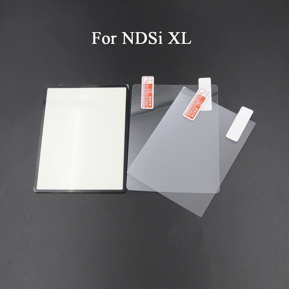 1 Juego para NDSi XL LL cubierta de lente de pantalla LCD superior y película protectora de pantalla para consola de juegos NDSi piezas de Panel Protector superior - imagen 2