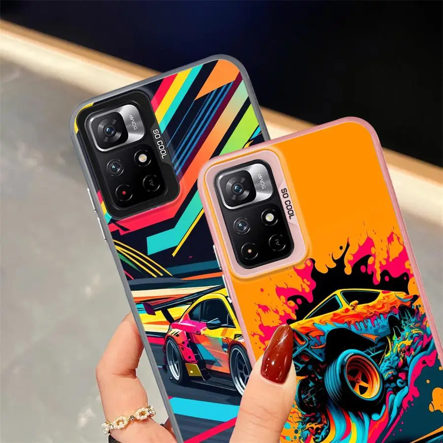 Funda colorida para teléfono trasero de coche para Xiaomi Mi 13T 12T Pro 11 Lite - imagen 4