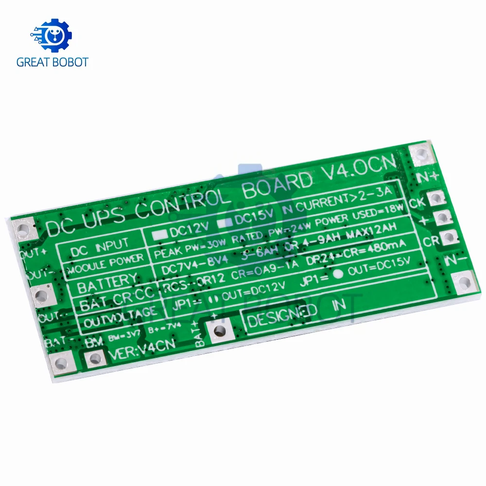 Módulo de fuente de alimentación UPS 2S DC 12V/15V 24W 1A Placa de Control de energía ininterrumpida 2S V4.0CN Módulo de protección de aumento de carga - imagen 3