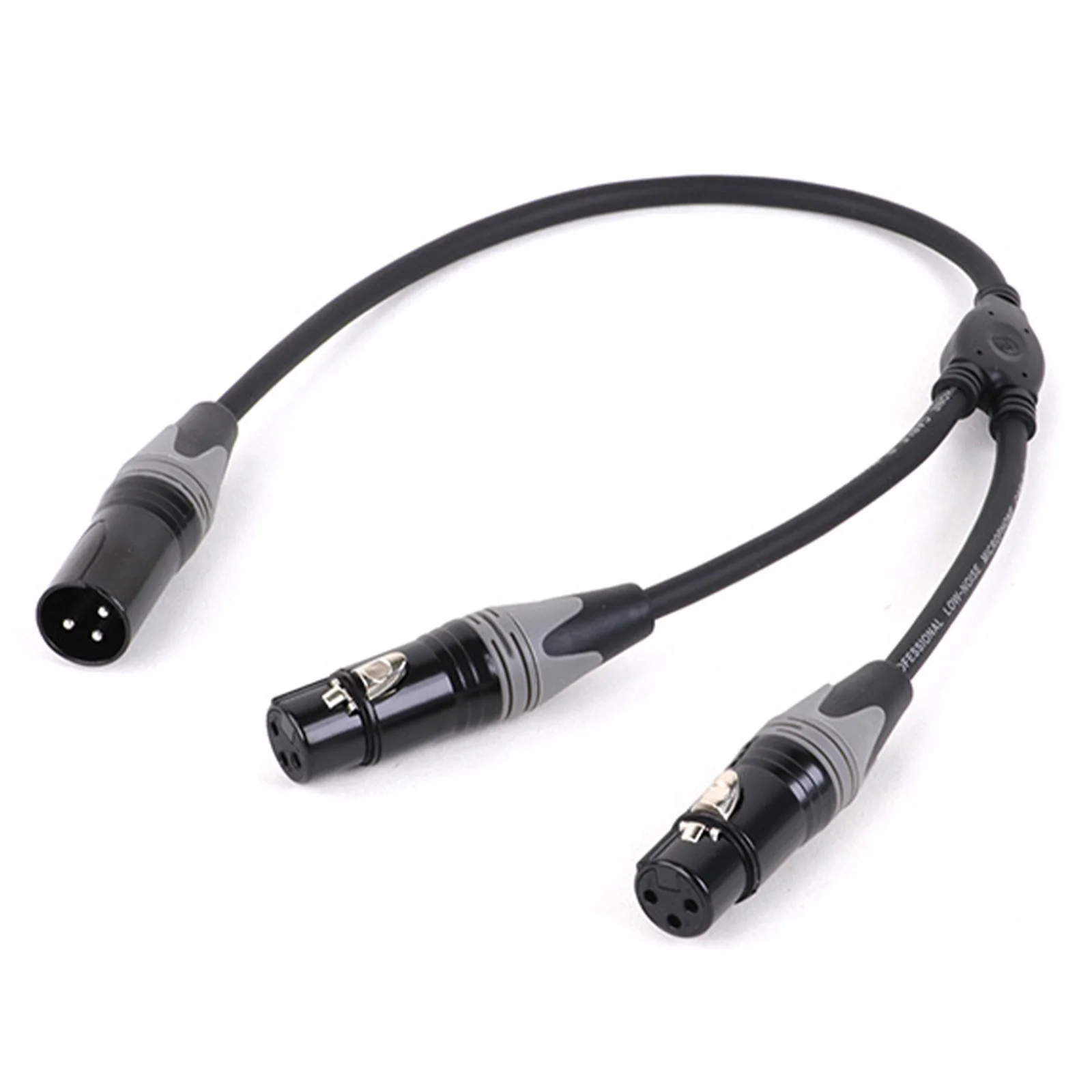Cable de micrófono divisor en Y para juegos de Audio profesionales, conector XLR hembra/macho a 3 pines, doble macho/hembra, 0,3 M, 0,5 M, 3 pines, 1 unidad - imagen 3