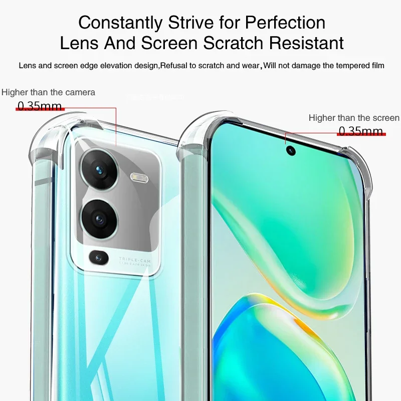 Funda Silicona VIVO V25 Pro – Transparente Antigolpes - imagen 2