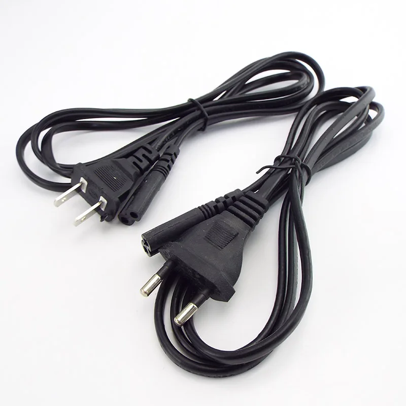 Conector de Cable de plomo de 2 puntas, adaptador de corriente de CA, Cable de extensión N6, enchufe de Cable de línea eléctrica de 1,4 M, 2 pies - imagen 3