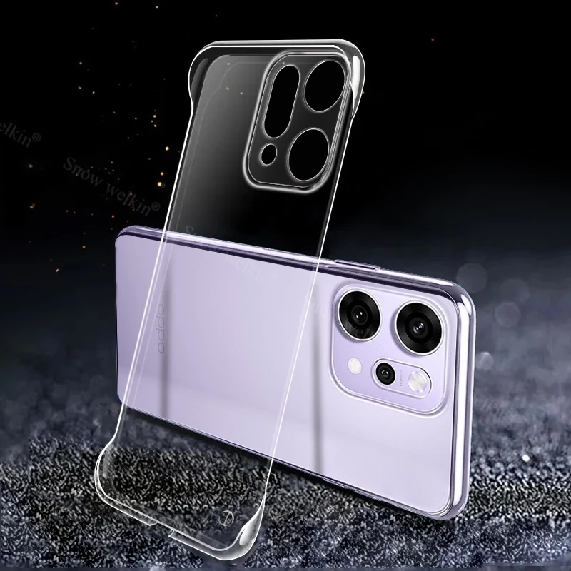 Funda rígida de plástico transparente y delgada sin marco para Oppo Reno 14 13 12 11 10 9 Reno14 Pro, Fundas traseras para teléfono - imagen 4