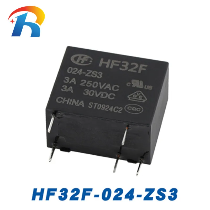 Envío Gratis 100 Uds relé de potencia HF32F JZC-32F- 5V 12V 24V -ZS3 HF32F-005-ZS3 HF32F-012-ZS3 HF32F-024-ZS3 5 pines 3A 250V 12V relé - imagen 4