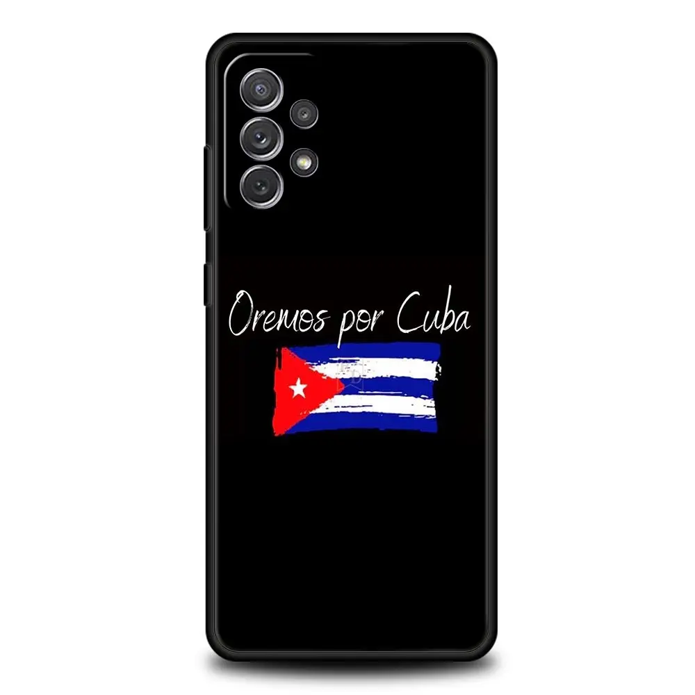 Funda de teléfono artística con bandera de Cuba para Samsung A51 A71 A21S A12 A11 A15 A25 A31 A41 A23 A33 A53 A73 A03S A05S A13 5G A35 A55 - imagen 4