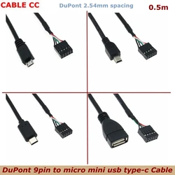 Cable Adaptador USB-C a DuPont Hembra para Placa Base