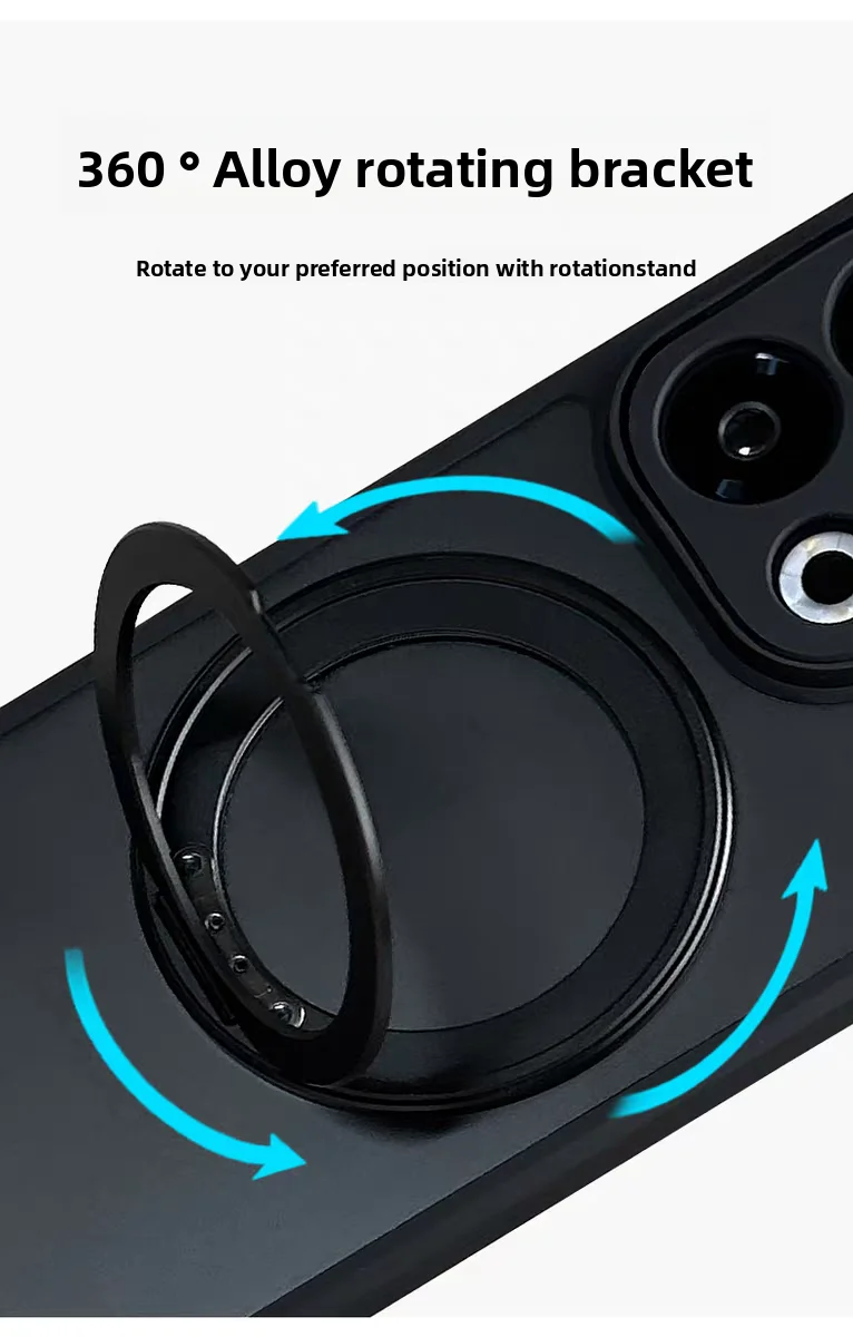 Para Motorola Edge 60 50 Pro funda dura con soporte de anillo funda protectora trasera magnética para Moto Edge 60 50 Fusion Neo Shell - imagen 2