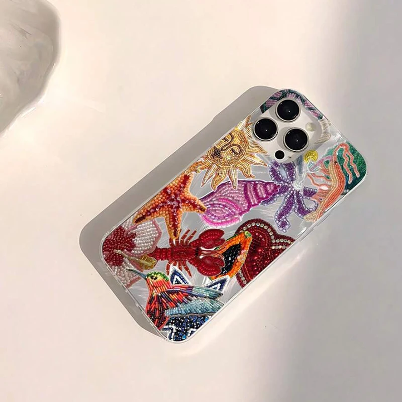 Funda de teléfono Seastar Marine Life Design para Samsung Galaxy A16 A15 S22 S23 S24 FE Plus S25 Ultra A56 A35 A52 A53 A54 A55 5G - imagen 3