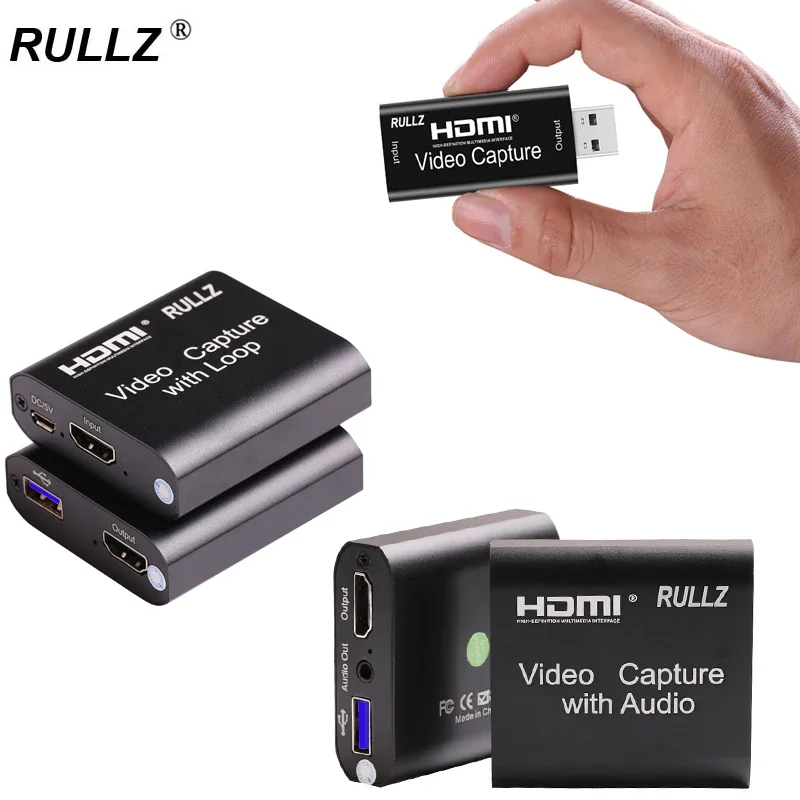 Tarjeta de captura de Audio y vídeo en bucle 4K, caja de grabación HDMI de 1080P, micrófono USB 3,0 2,0, placa de transmisión en vivo para interruptor, PS4, DVD, cámara HD - imagen 3