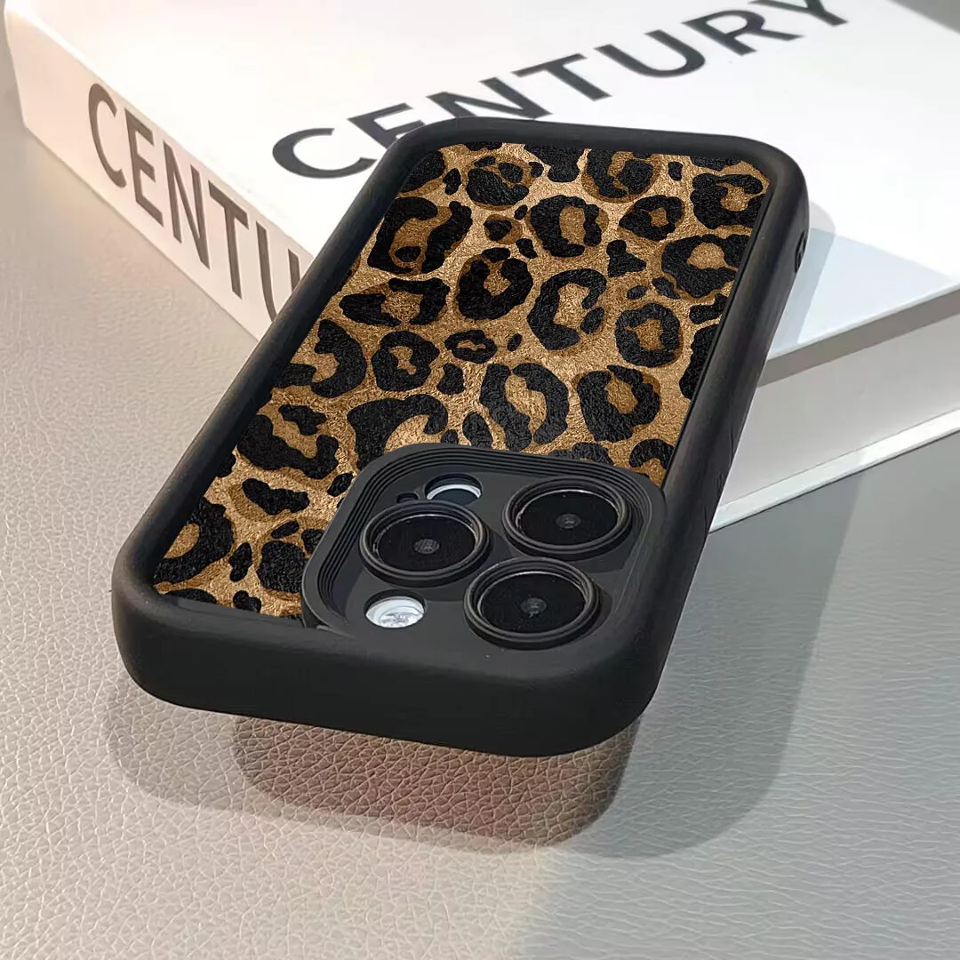 Funda con estampado de leopardo dorado de estilo coreano para Xiaomi Poco F7 X7 M7 Pro 15 Ultra 14T PRO 14T 13T X5 X3 M6 X3GT F5 Mi 8 - imagen 5