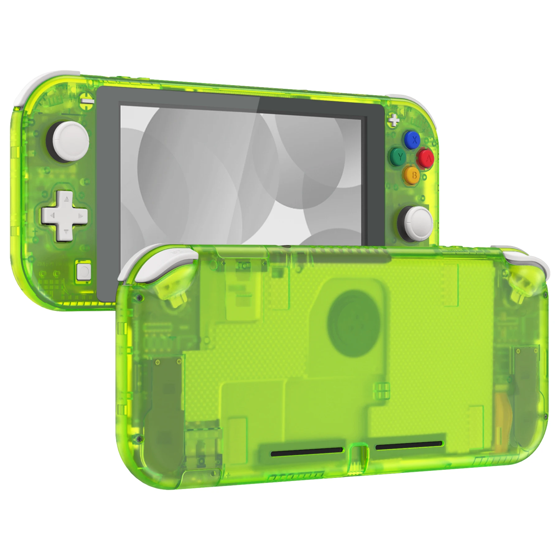 Carcasa de repuesto eXtremeRate para Nintendo Switch Lite - Verde lima transparente