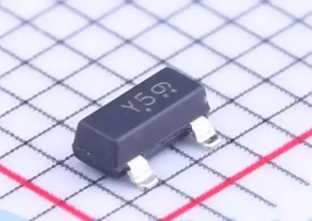 (100 uds) SOT-23 BZX84 16V SMD diodo estabilizado en voltaje (marcado Y5.)