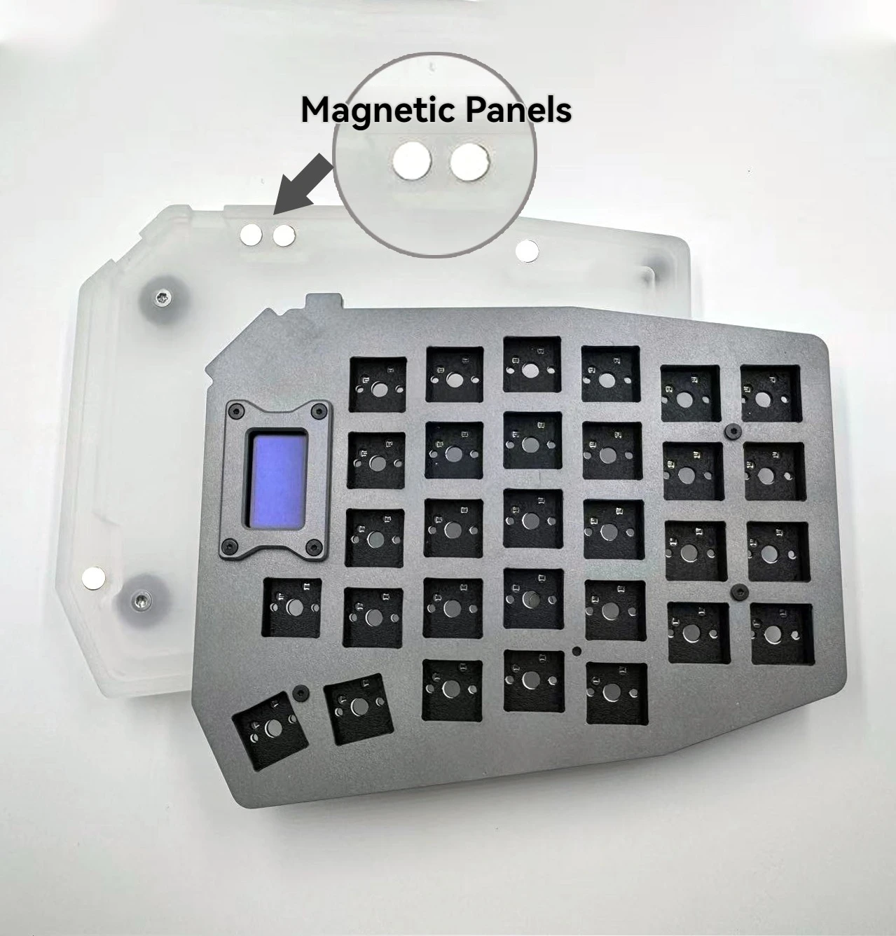 Kit de teclado dividido Sofle con cable OLED monomodo soporte de intercambio en caliente a través de Split ergonómico Esport Gaming accesorios de teclado de oficina - imagen 2