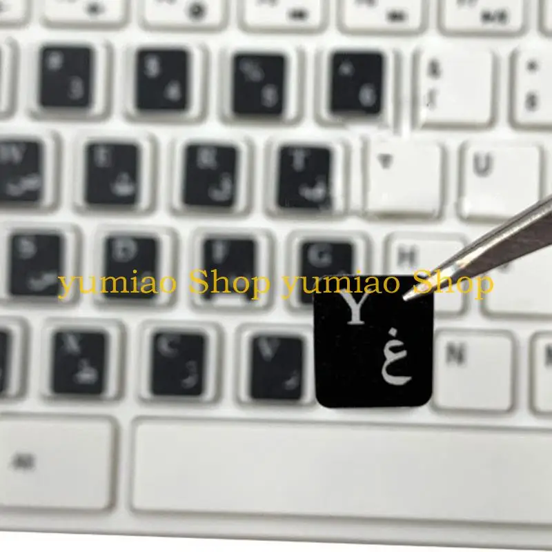 587b Thai Language Keyboard Stickers Letters Letters Black/ White Impload Durable - imagen 4