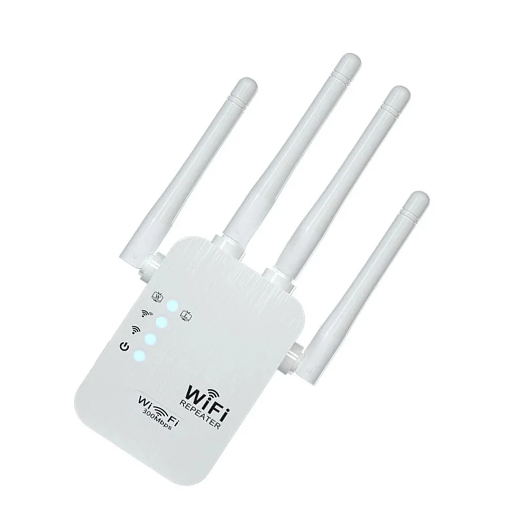 Amplificador WiFi de 300Mbps, repetidor WiFi inalámbrico 5G, extensor de señal Wifi, amplificador de red de largo alcance para amplificador de señal de oficina y hogar