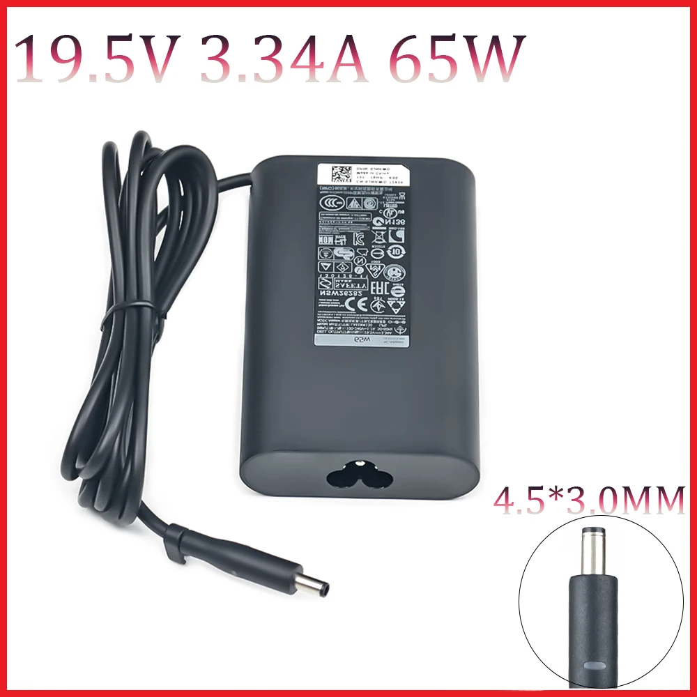 Cargador AC de 19,5 V, 3.34A, 65W, adaptador de corriente para portátil Dell Latitude 7480, 7490, 5490, 7280, 7390, E5430, E6230, E6330, 6430U, nuevo - imagen 2