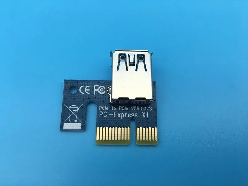 Tarjeta gráfica PCI-E PCIe PCI Express 1X, convertidor USB 3,0, extensor para minero de Bitcoin Litecoin - imagen 2