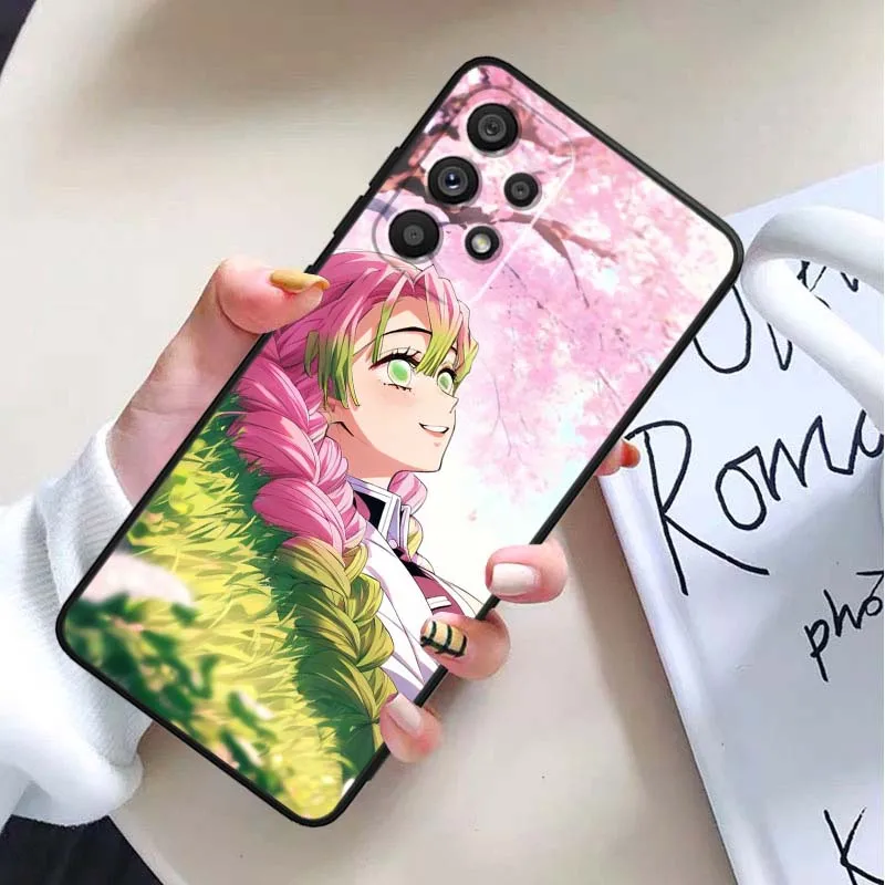 Funda de Anime Mitsuri para Samsung Galaxy A30 A31 A32 A33 A35 A36 A40 A41 A42 A50 A51 A52 A53 funda de teléfono negra - imagen 4