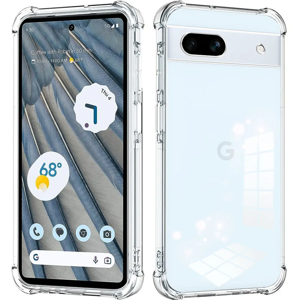 Funda de teléfono para Google Pixel 8 Pro 8A, funda de silicona suave transparente a prueba de golpes, parachoques de Airbag para Pixel 8A Pixel8, funda trasera - imagen 4