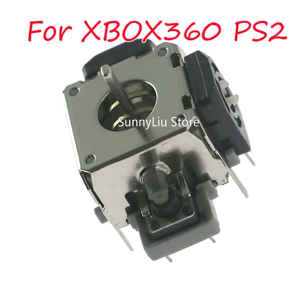 100 unids/lote para XBOX 360 Joysticks 3D palos analógicos de Metal Joystick analógico 3D para pieza de reparación de controlador PS2 - imagen 2