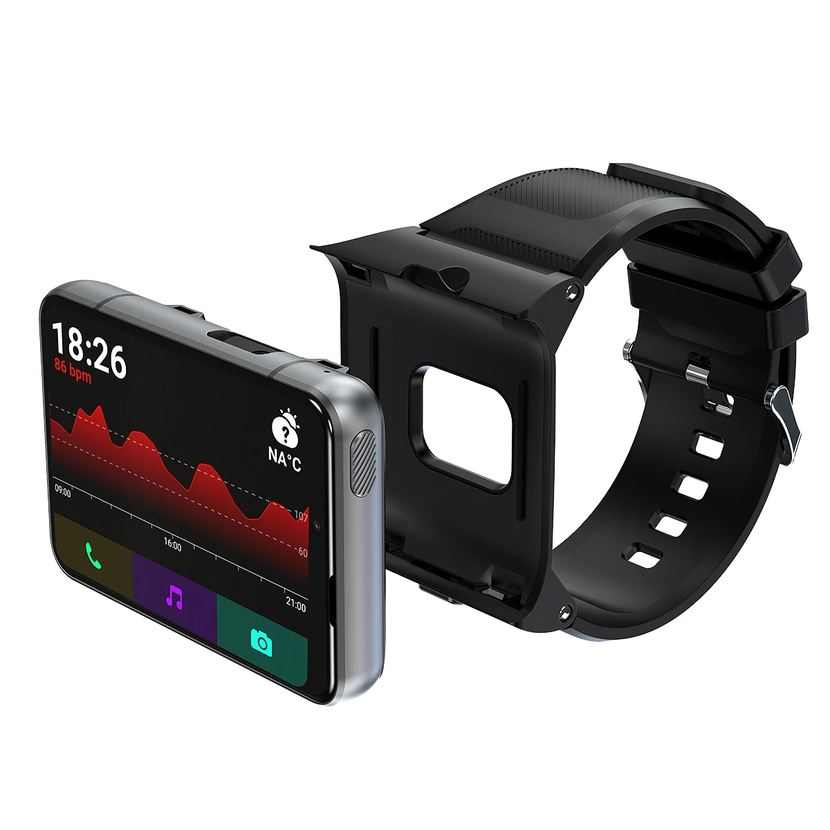 Pantalla grande de 2,88 pulgadas cámaras HD duales Android GPS WHATSAPP YOUTUBE FACEBOOK WIFI videollamada 4G hombres reloj inteligente con tarjeta SIM - imagen 2