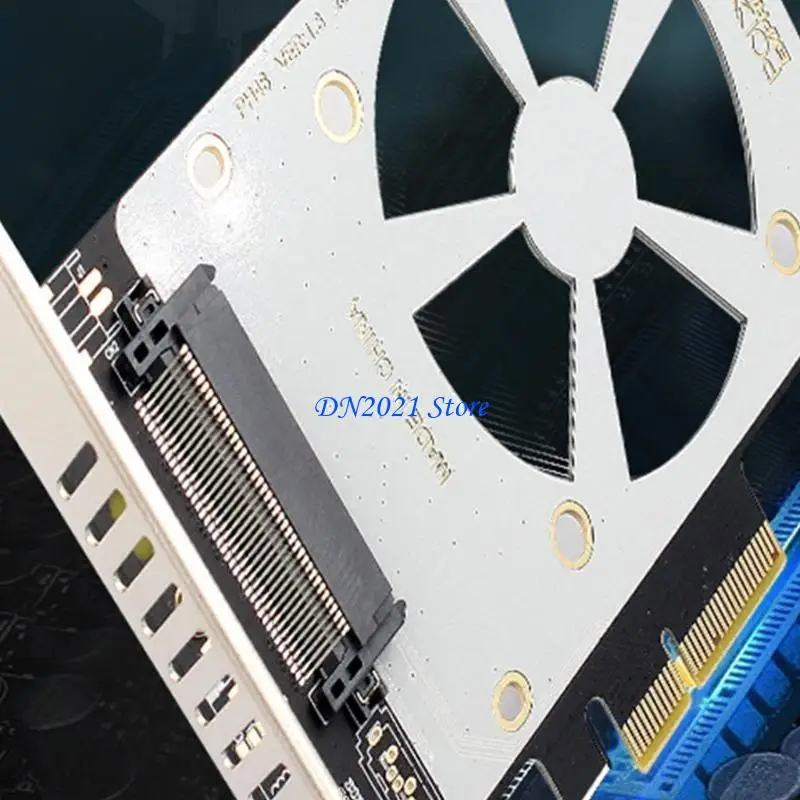 Convertidor F3KE SFF 8639 a PCIE PH46 a PCIe Risers NVMe SSD tarjeta expansión diseño mejor disipación del calor - imagen 4
