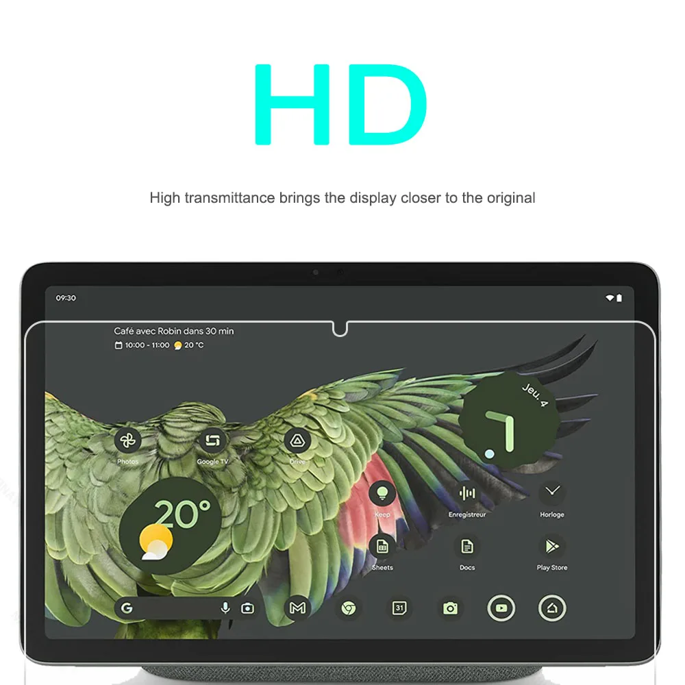 Protector de pantalla HD a prueba de arañazos, vidrio templado para tableta Google Pixel de 10,95 pulgadas, película de revestimiento oleofóbico 2023, 2 piezas - imagen 5