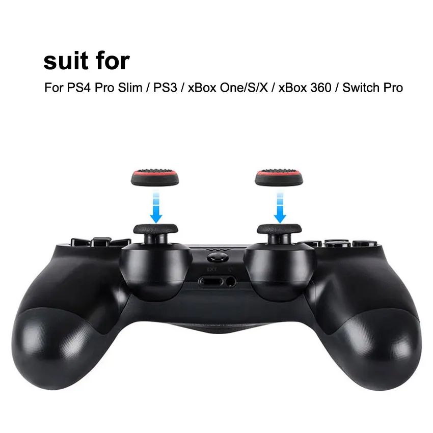 YuXi 4 Uds cubierta de empuñaduras de pulgar de silicona antideslizante para tapas de Joystick Switch2 para controlador PS5 PS4 XBox One/360 - imagen 5