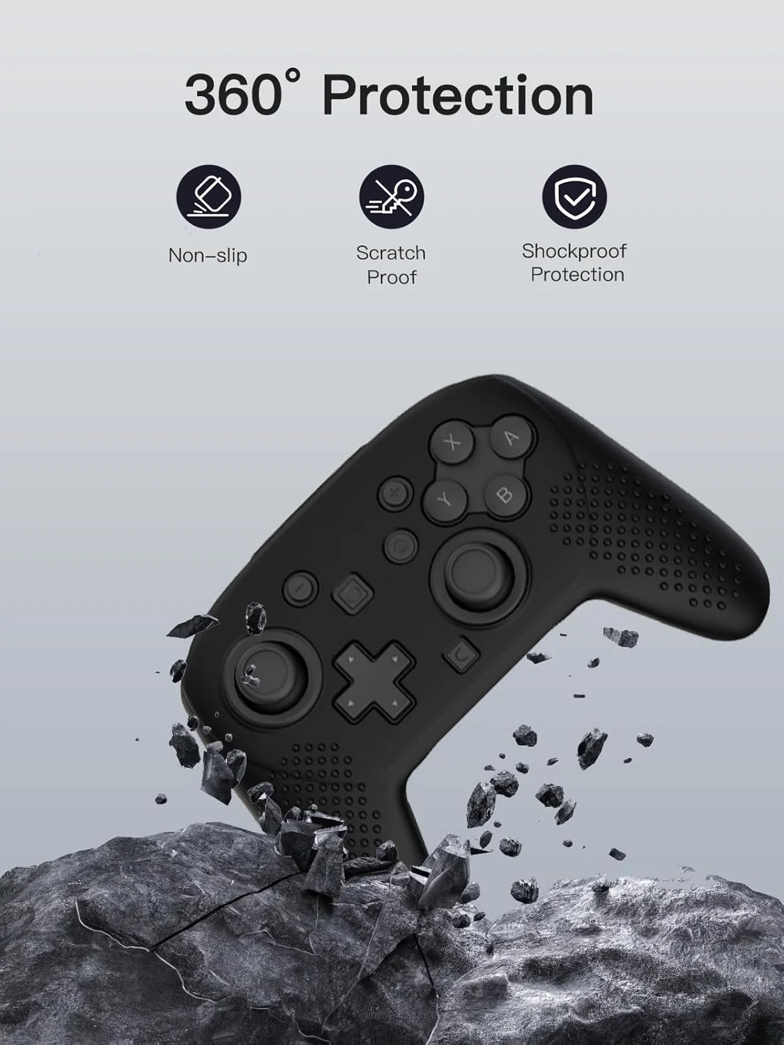 Funda de silicona para controlador NS Switch 2 Pro, funda protectora antideslizante con agarre de carcasa suave para accesorios NS 2 - imagen 2