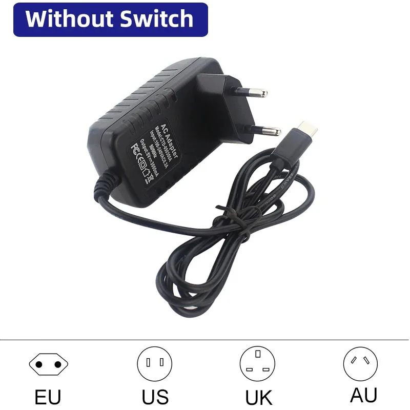 Fuente de alimentación de 5V 3A Raspberry Pi 4 puertos USB tipo C 100-240V adaptador de corriente UE EE. UU. Reino Unido AU cargador para Pi 4 naranja Pi 3B OPI Zero 3 - imagen 4