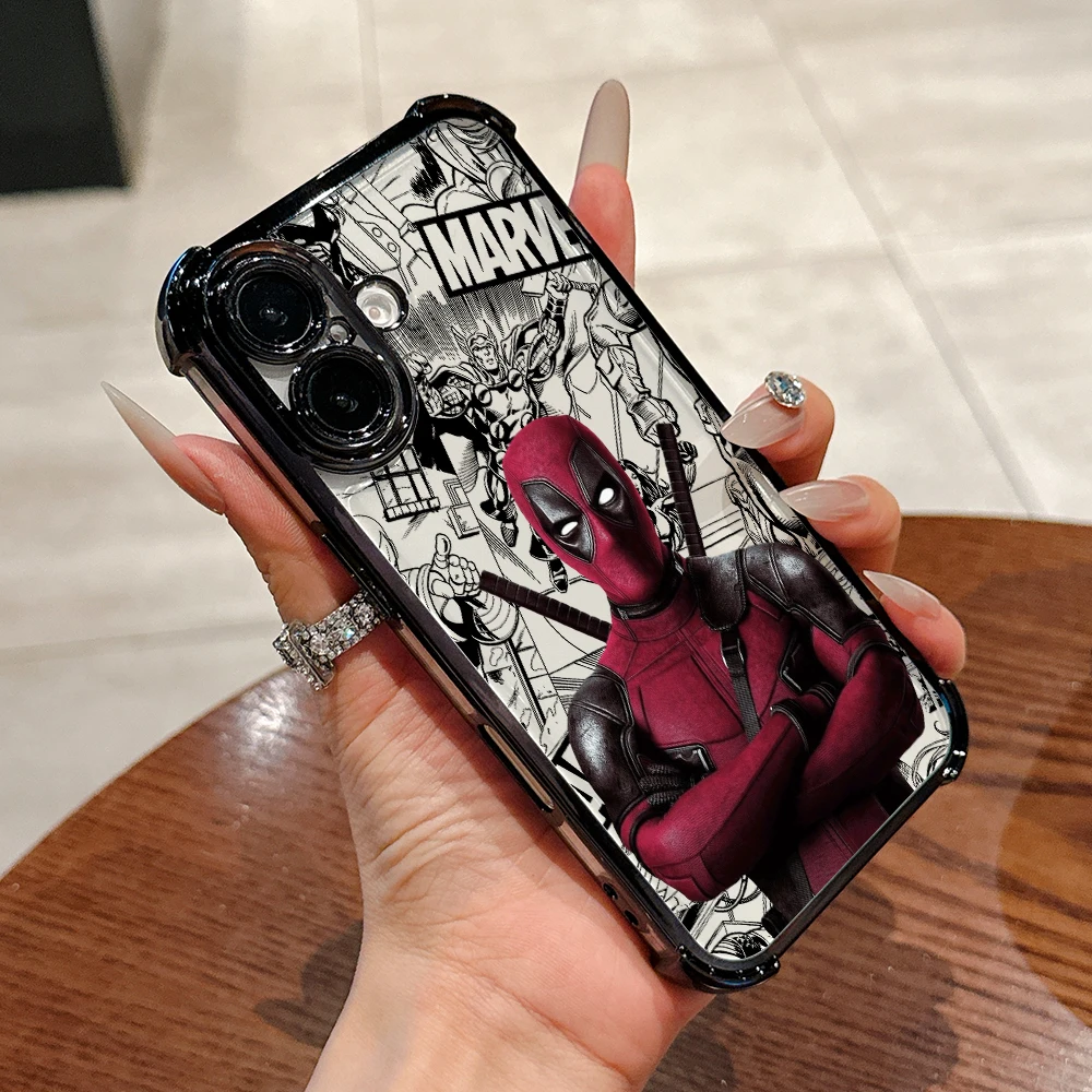 Funda de teléfono divertida Deadpools Marvels para Xiaomi Mi 15 14 13 Ultra Poco X7 X6 X5 X3 F5 F4 Pro 5G funda suave transparente anticaída - imagen 4