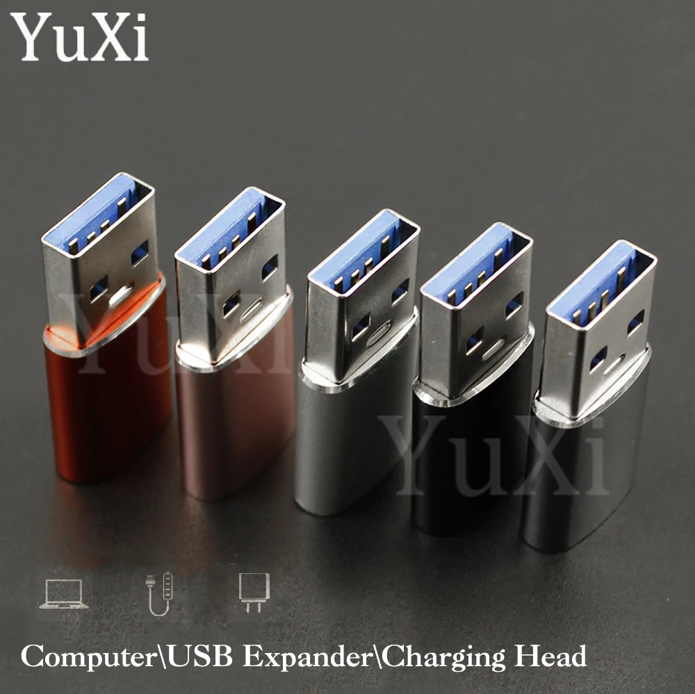 Convertidor de conector USB macho a tipo C hembra, adaptador de transferencia de datos de carga, Cable de cargador, USB 3,1 para teléfono y portátil, 1 ud. - imagen 5