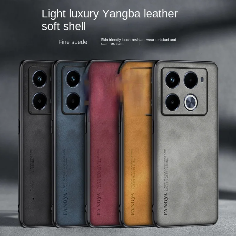 Funda trasera protectora magnética de piel sintética suave para Infinix Note 40 Pro Plus, carcasa completa para teléfono - imagen 5