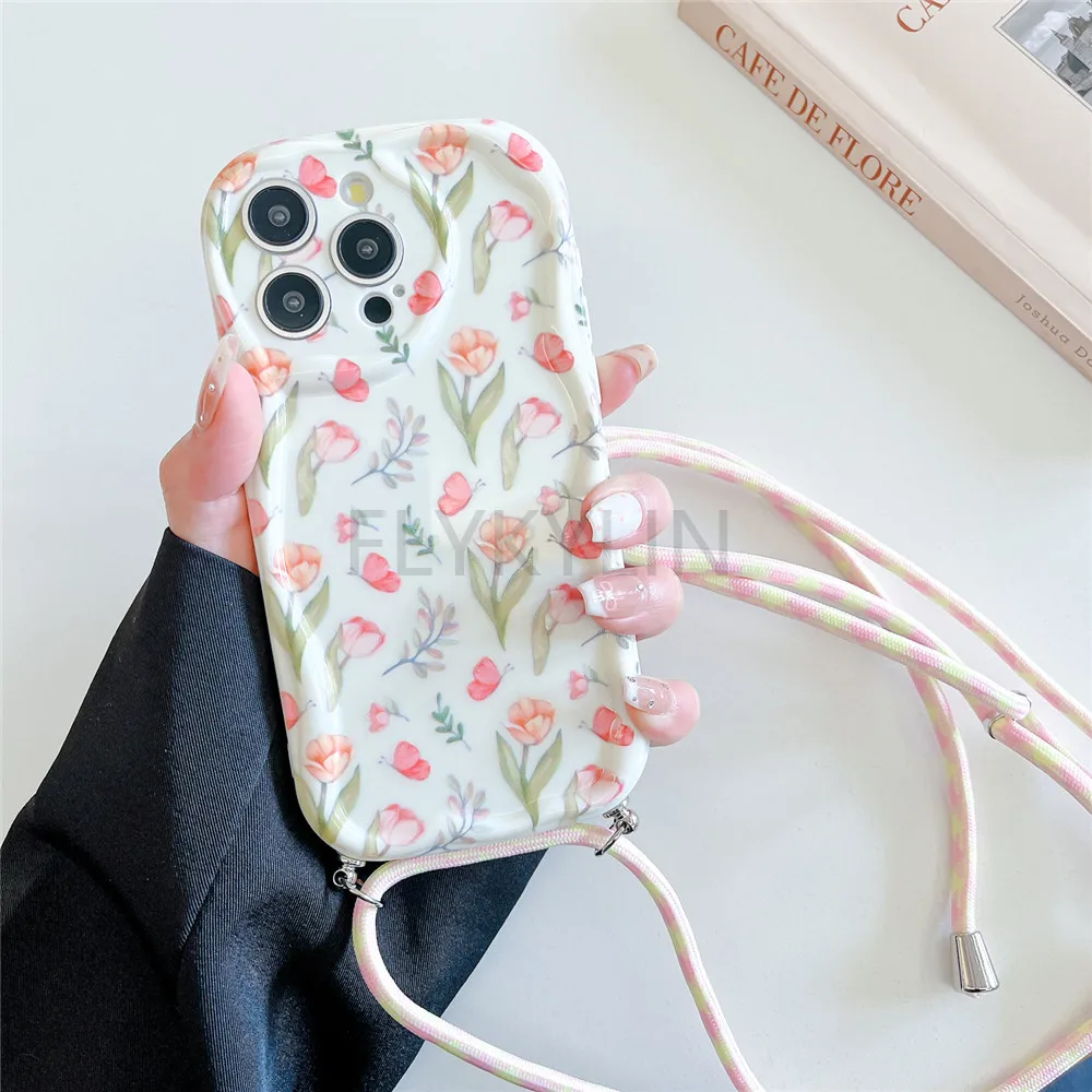 Funda con cordón y correa cruzada para móvil, carcasa suave para Redmi 13, 13C, 12, 12C, A3, A1, A2 Plus, 10, 10C, Xiaomi 13T, Poco X6, C65, M6 Pro, 11 Lite - imagen 5