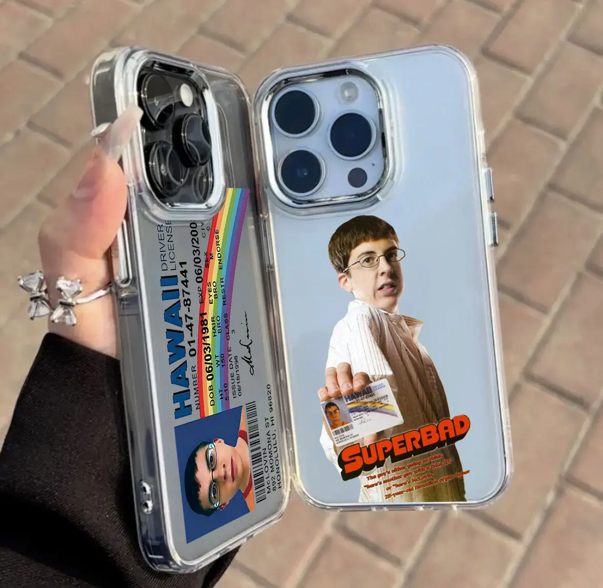 Divertida funda de teléfono McLovin para iPhone 17 16e 16 15 14 13 12 11 mini Pro Max X XR XSMAX 8 7 Air Plus cubierta suave transparente - imagen 3