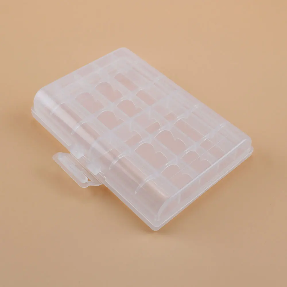 Cajas de pilas AAA transparentes PP, materiales plásticos respetuosos con el medio ambiente que pueden contener baterías universales No.5 y No.7 - imagen 4