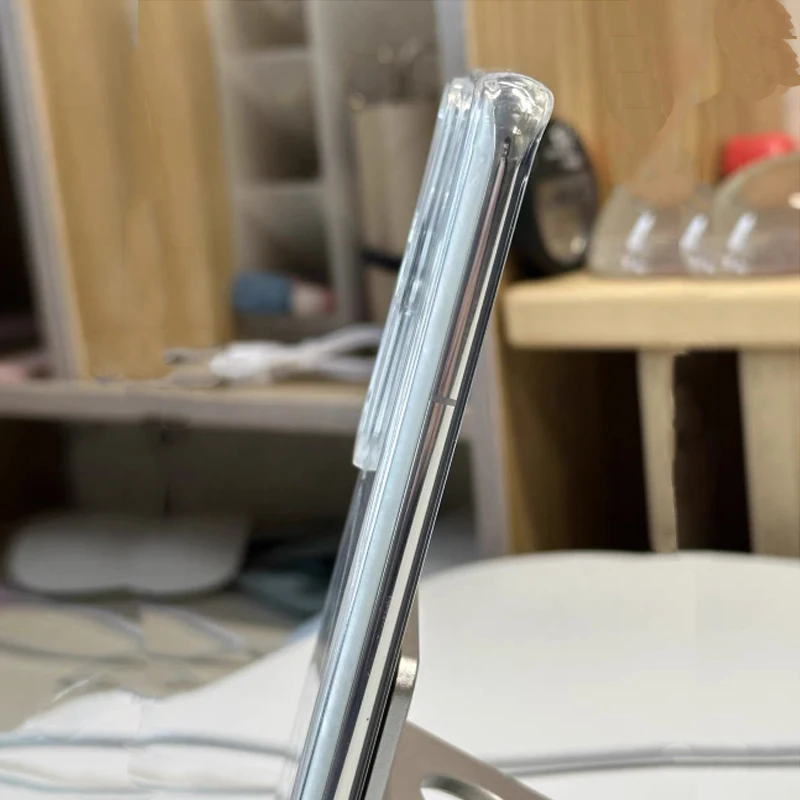 Funda de teléfono para Huawei P60 Pro Art, carga inalámbrica, Magsafe, magnética, a prueba de golpes, transparente, de silicona - imagen 5