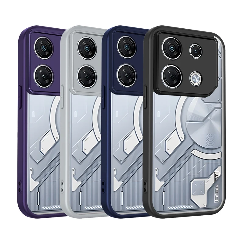 Funda de silicona transparente para Infinix GT 30 20 Pro GT30 GT20 Pro PC trasera TPU parachoques a prueba de golpes fundas de teléfono transparentes - imagen 3