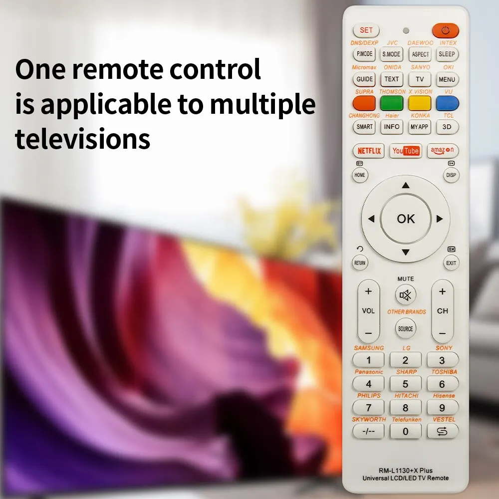 RM-L1130 universal + X reemplazo control remoto para televisión RM-L113 de TV + 12 RM-L1130 + 8 - imagen 3