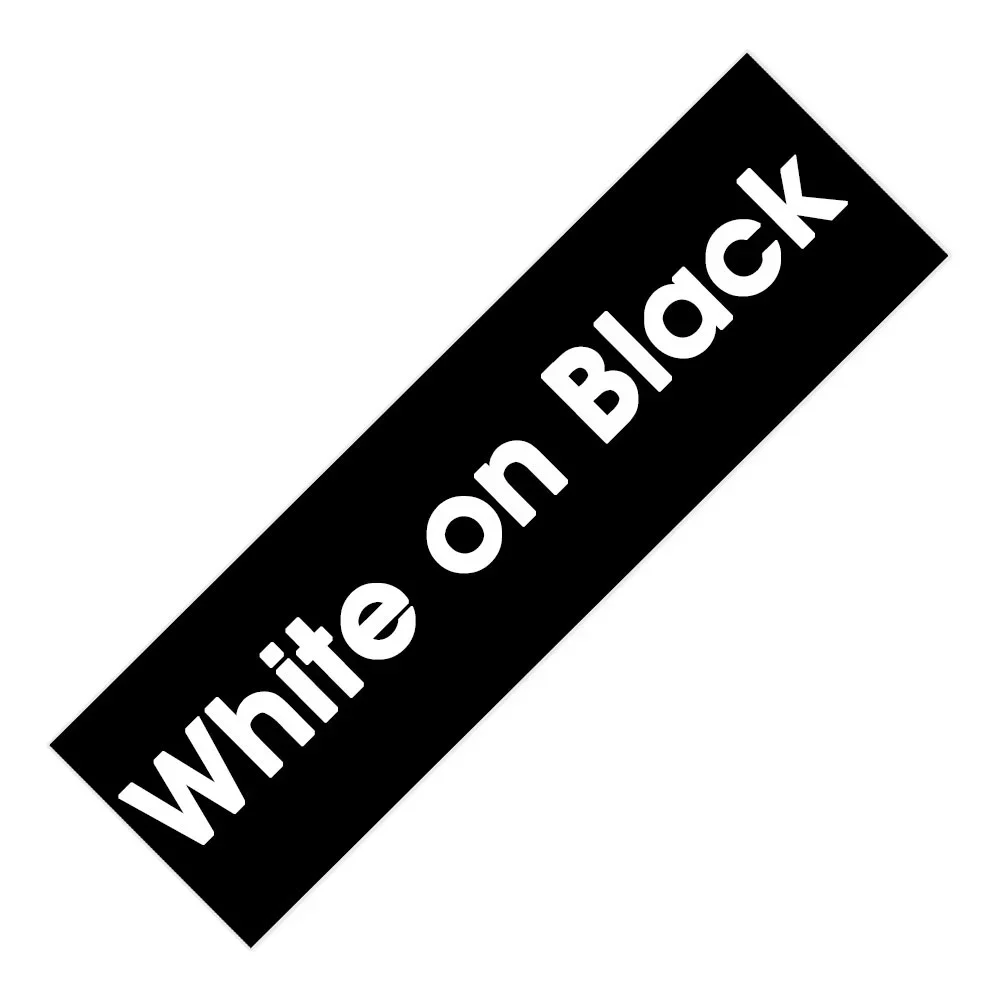 White on Black